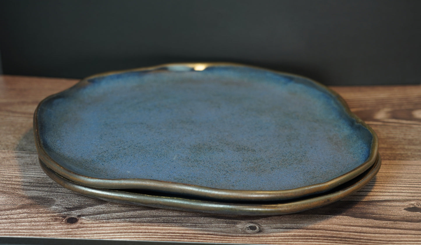 Blue & Copper Plates