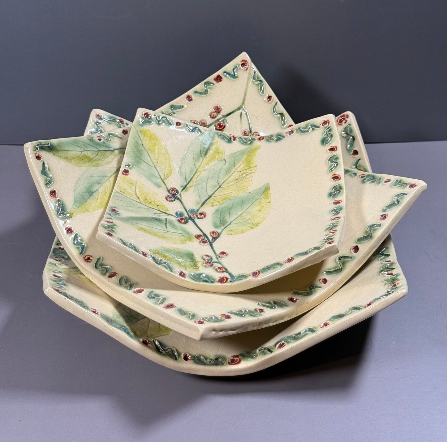 Holly Serving Dishes