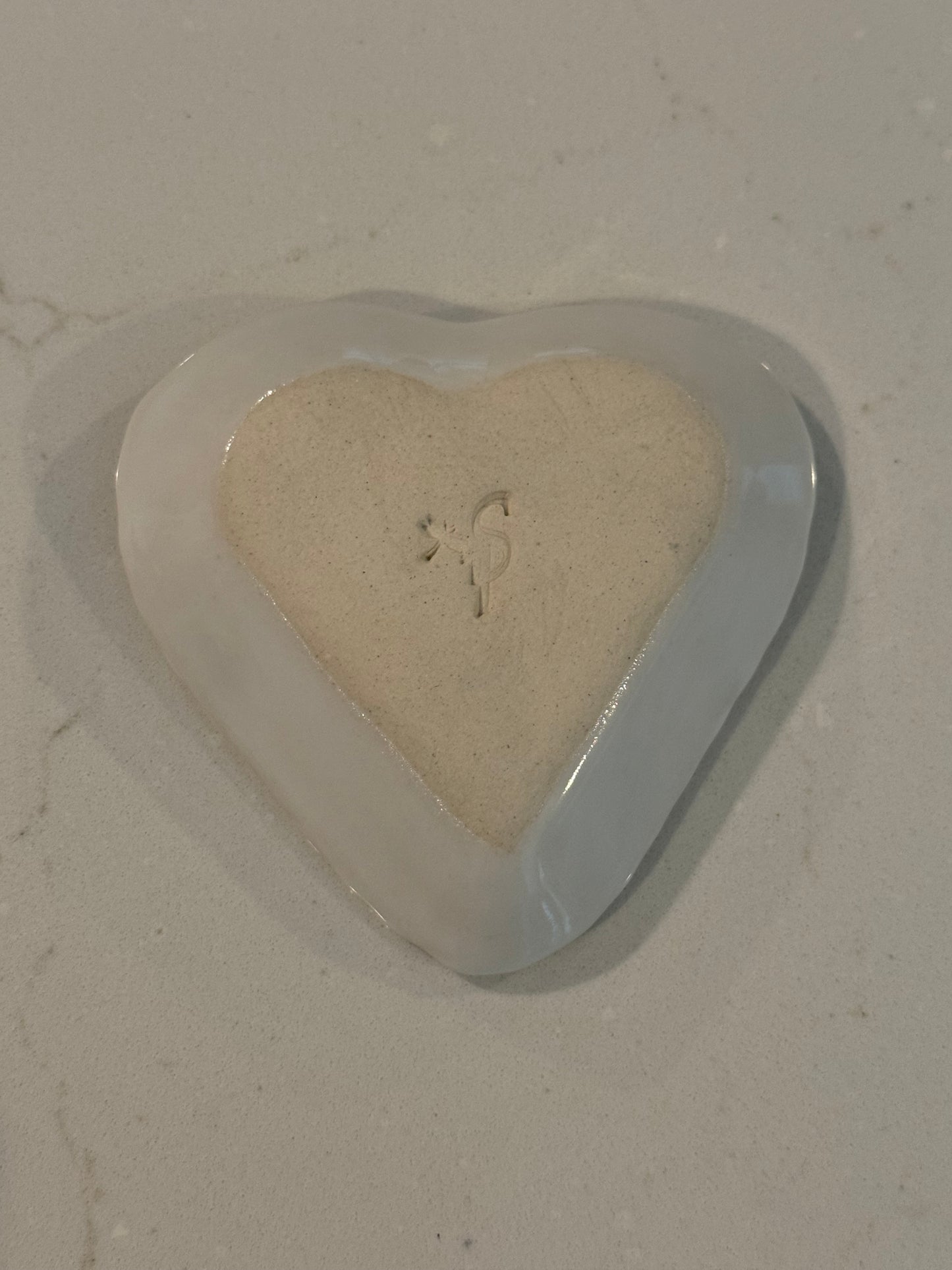 White Ladybug Trinket Dish