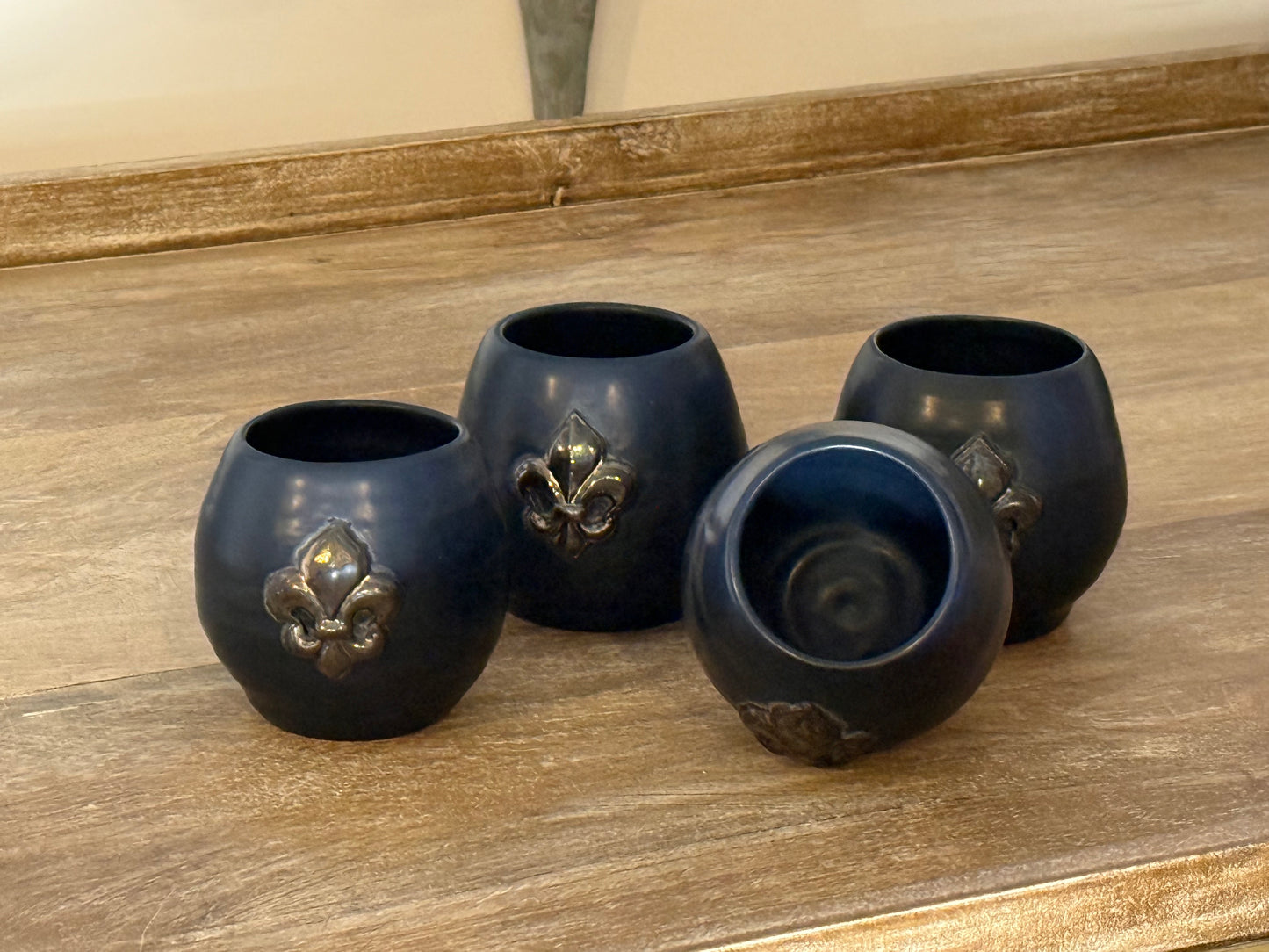Saints Fleur de Lis Goblets