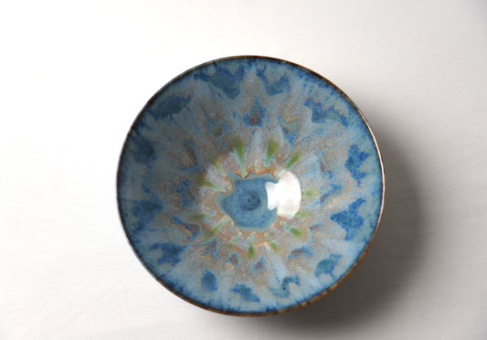 Blue Peacock Bowl