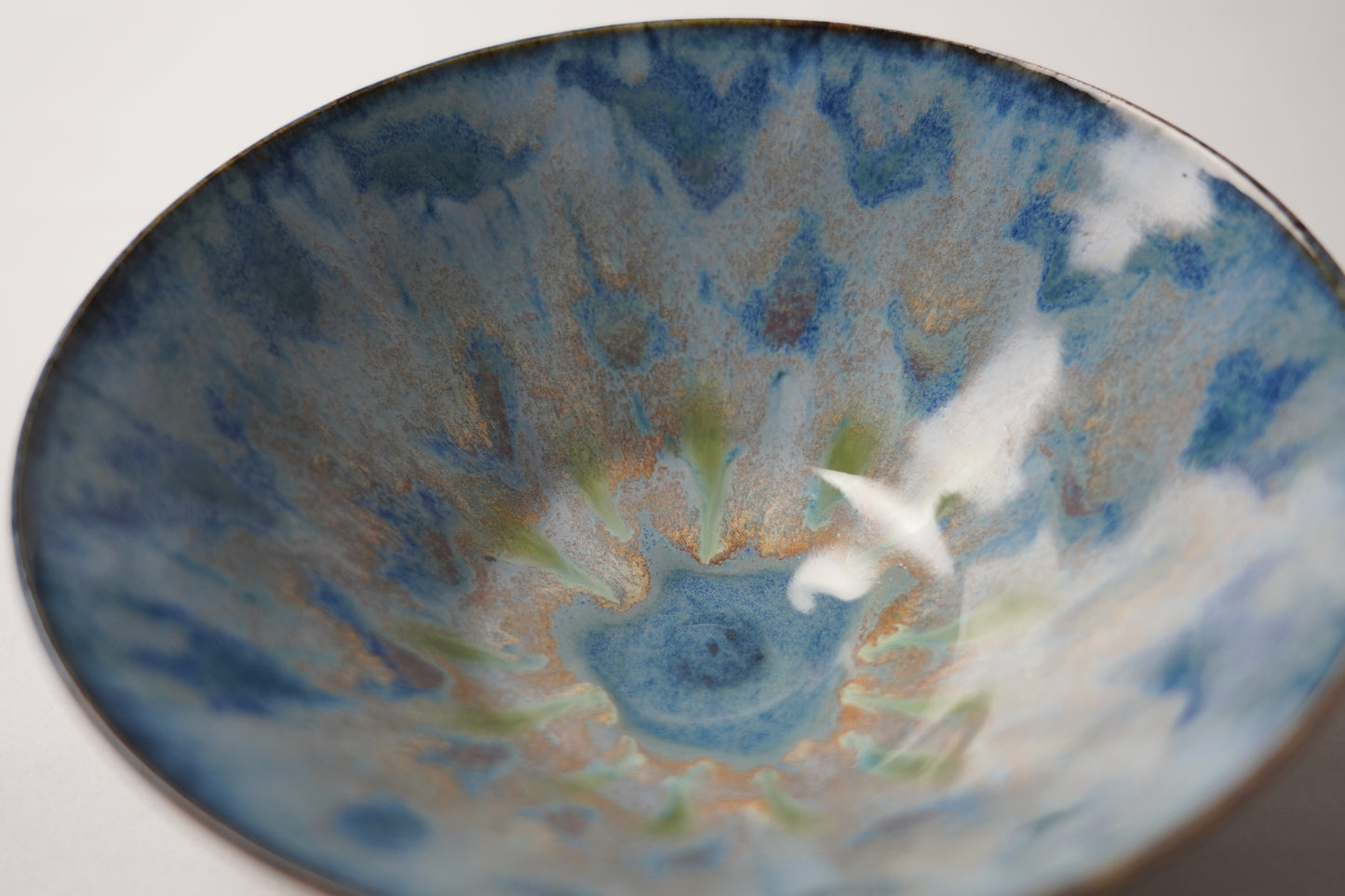 Blue Peacock Bowl