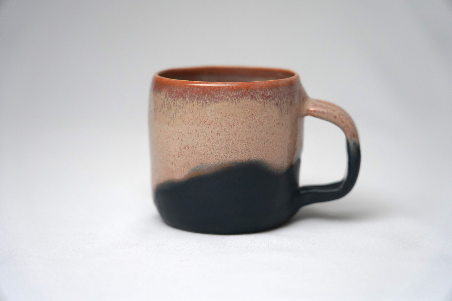 Peach & Black Mug