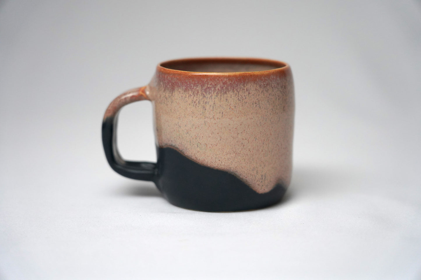 Peach & Black Mug