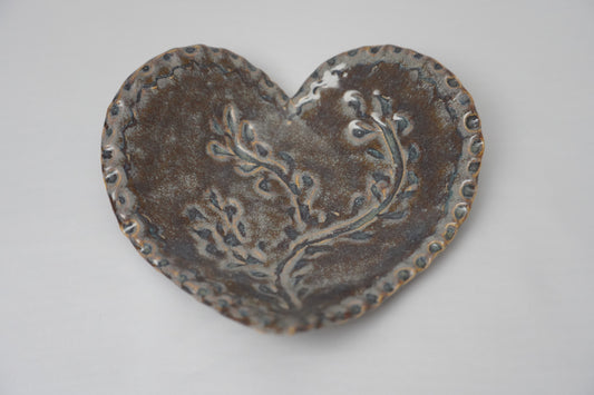 Rustic Heart Trinket Bowl