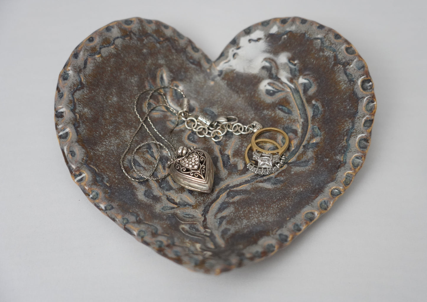 Rustic Heart Trinket Bowl