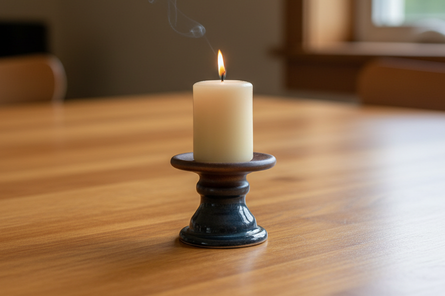 Bud vase and candle holder set