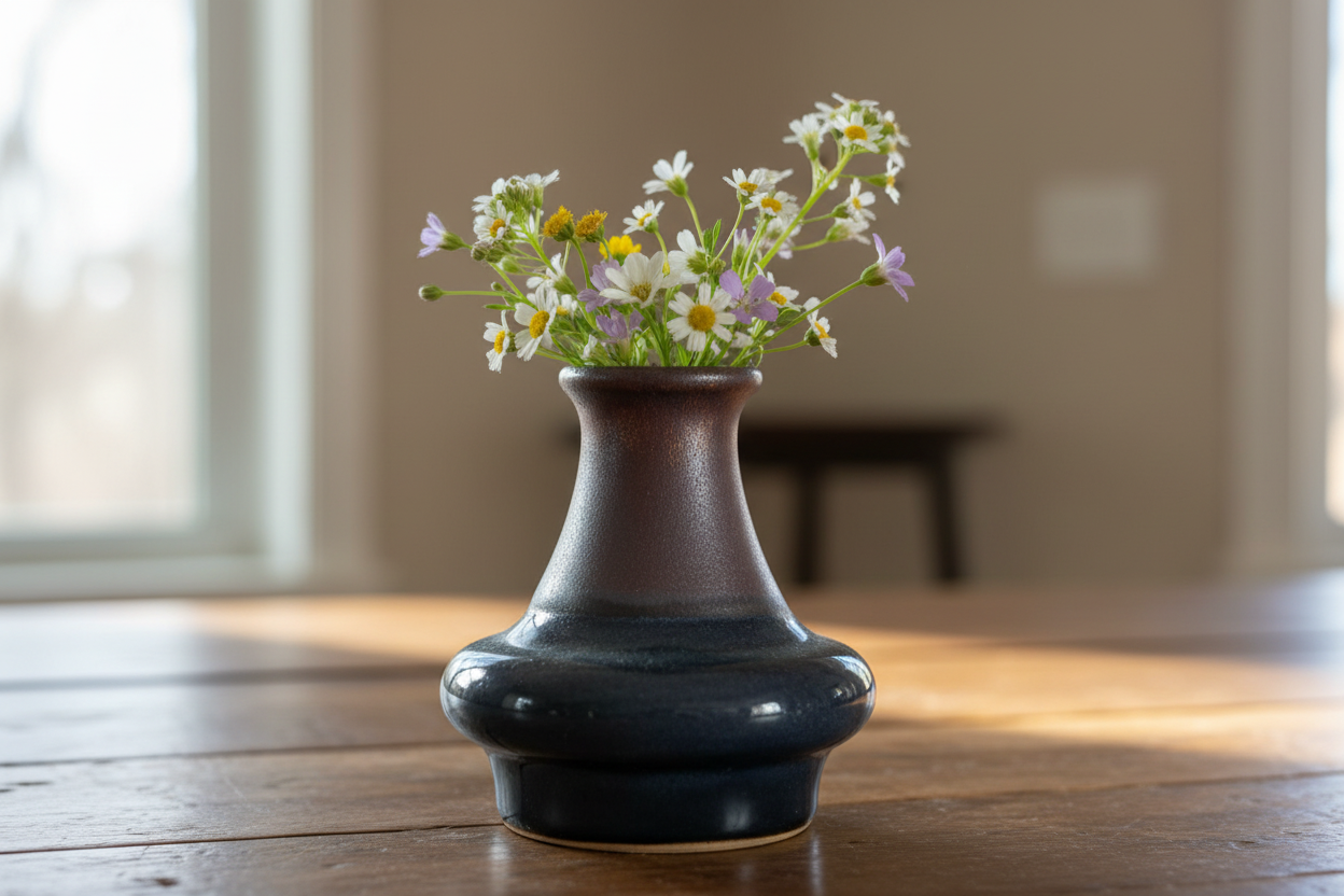 Bud vase and candle holder set