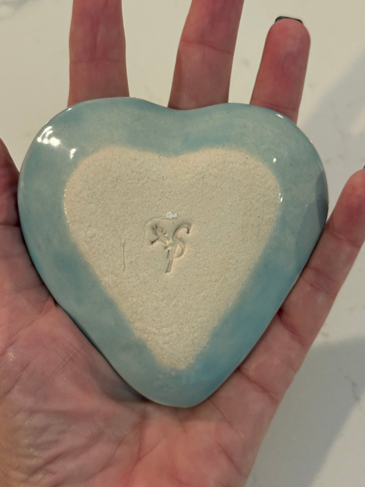 Aqua Seahorse Trinket DIsh